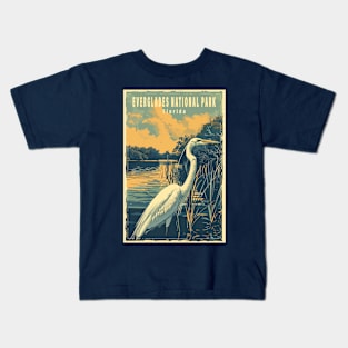 Everglades National Park Vintage Travel  Poster Kids T-Shirt